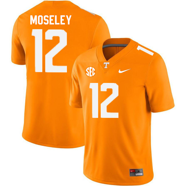 Tennessee Volunteers #12 Emmanuel Moseley College Football Jerseys Stitched Sale-Orange